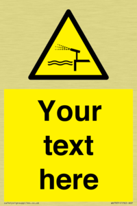 Custom warning water cannon